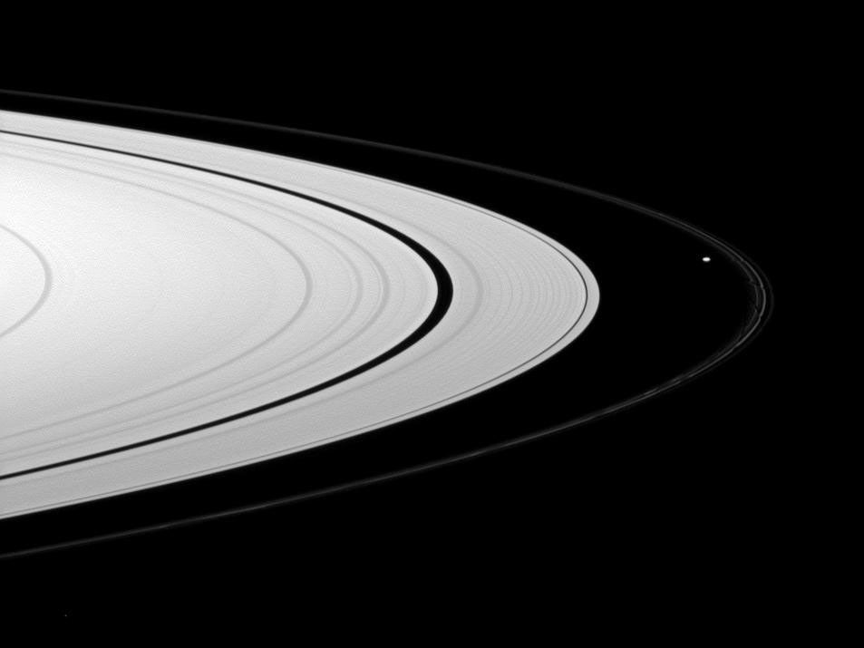 Saturn's rings and Prometheus