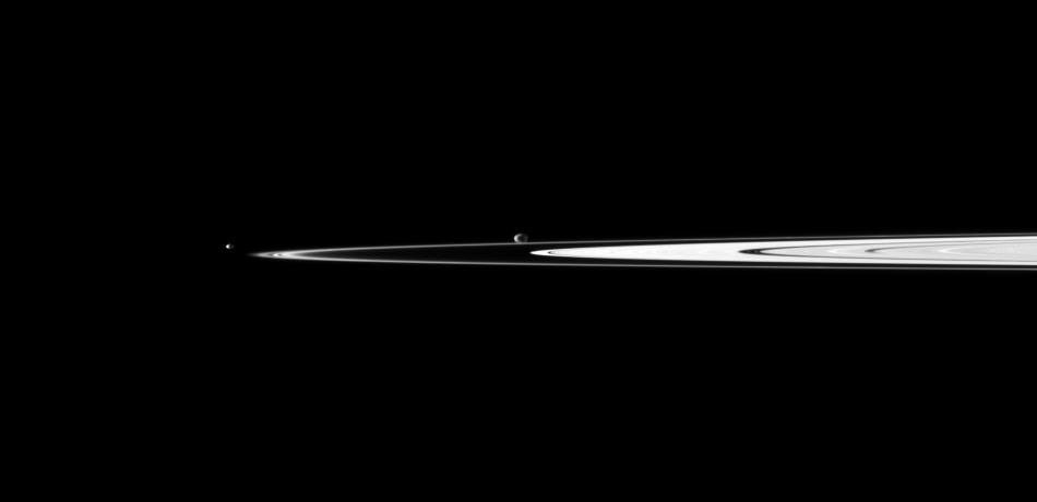 Janus, Pandora and Saturn's rings