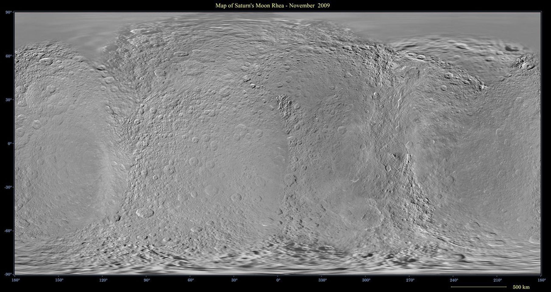 A global digital map of Rhea