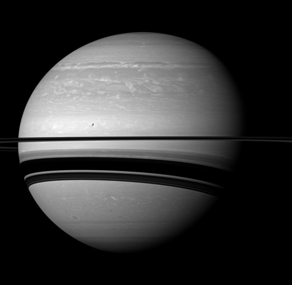 Saturn and Tethys