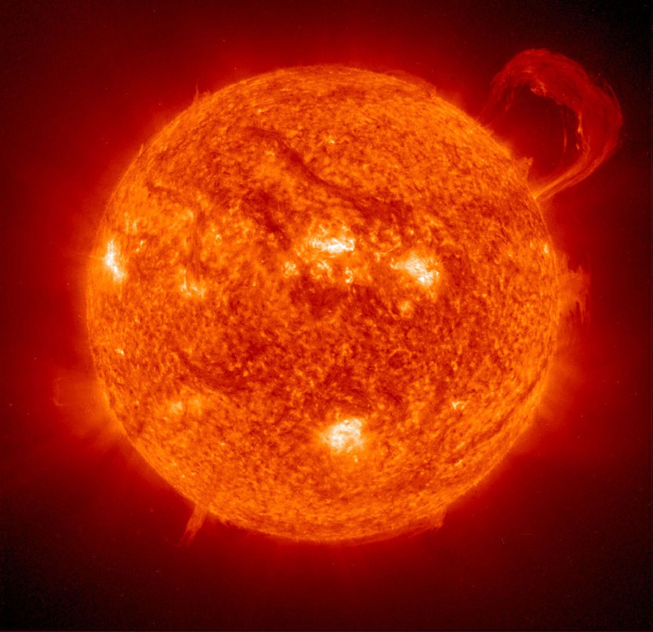 
			Handle-Shaped Prominence on the Sun - NASA Science			