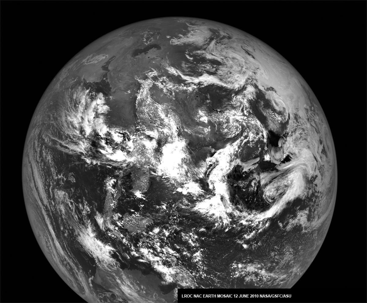 The Earth as seen from the Moon.