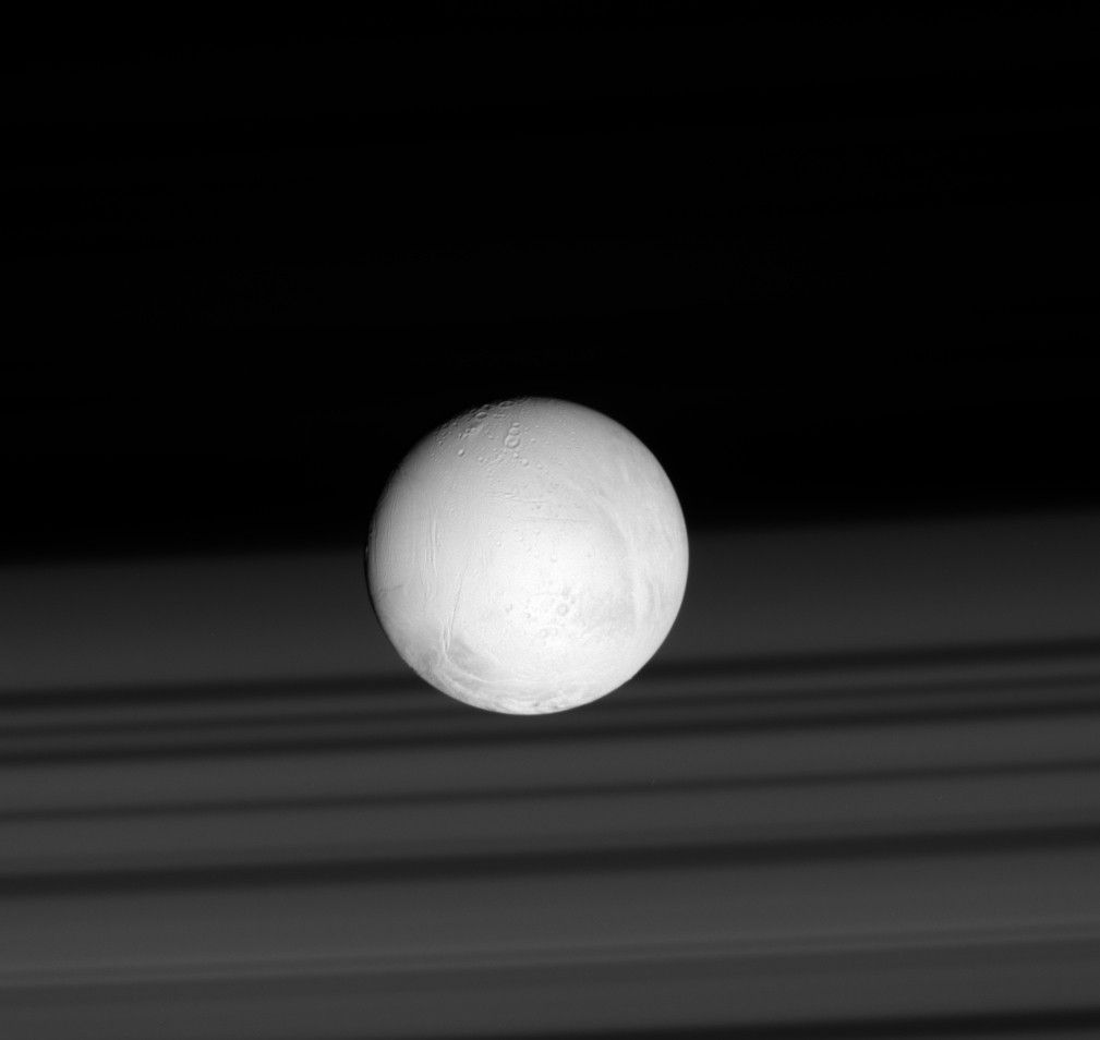 Enceladus and Saturn's rings