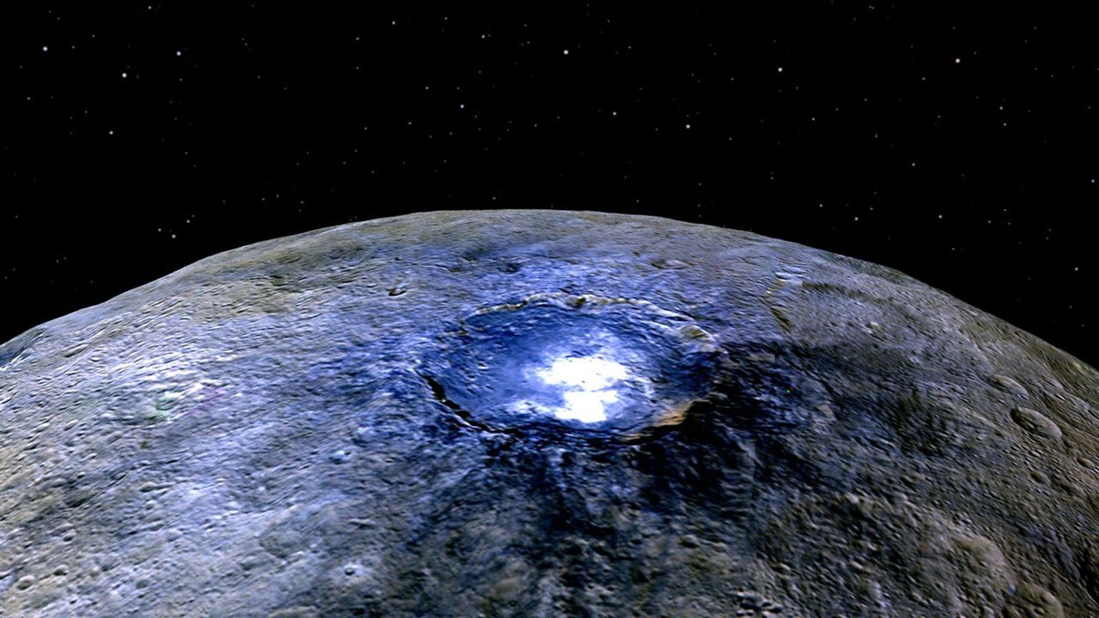 Occator in False Color