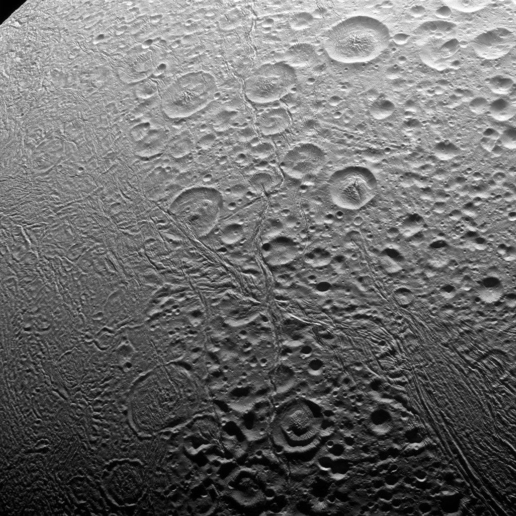 Enceladus' surface
