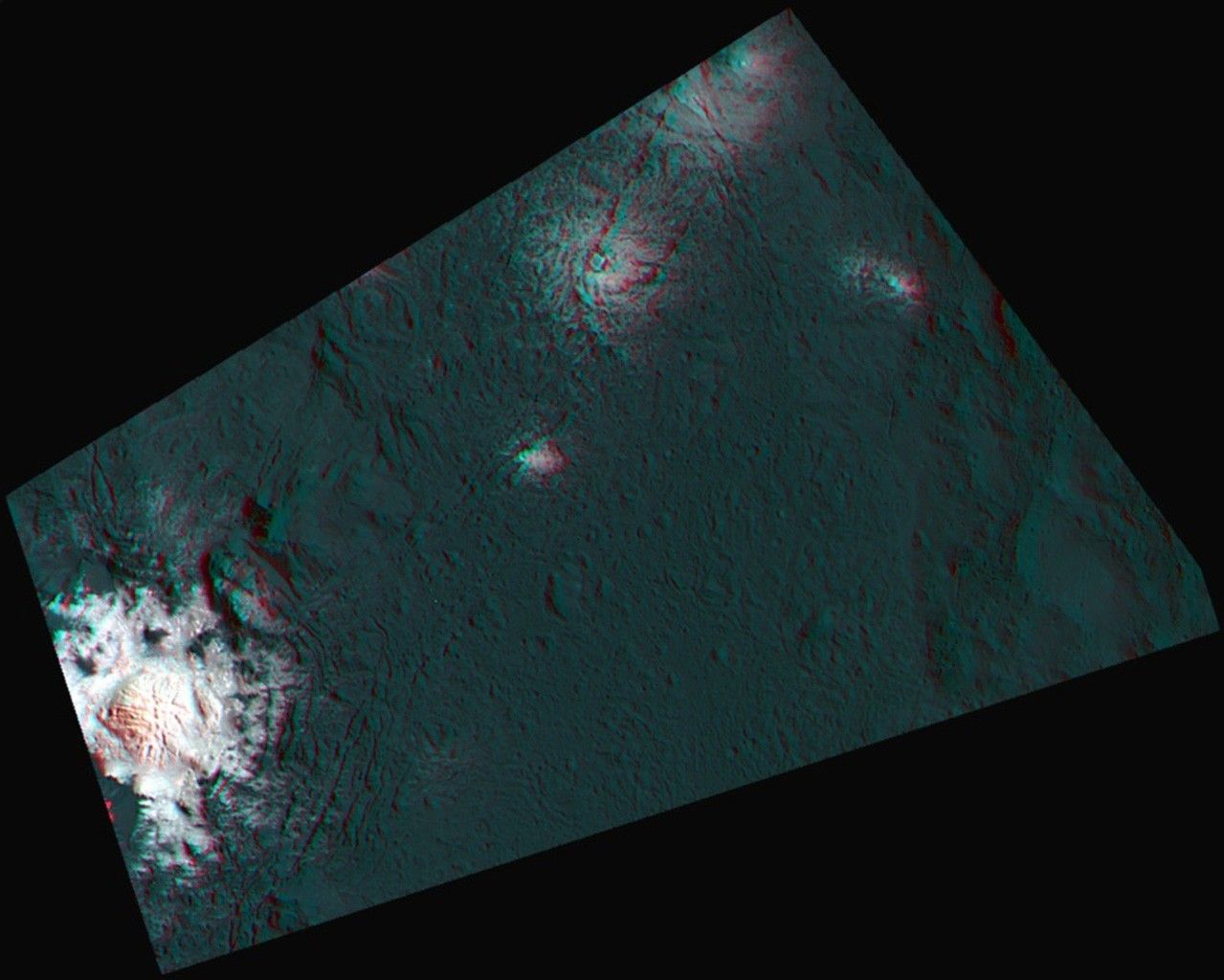 Occator's Bright Spots in 3-D