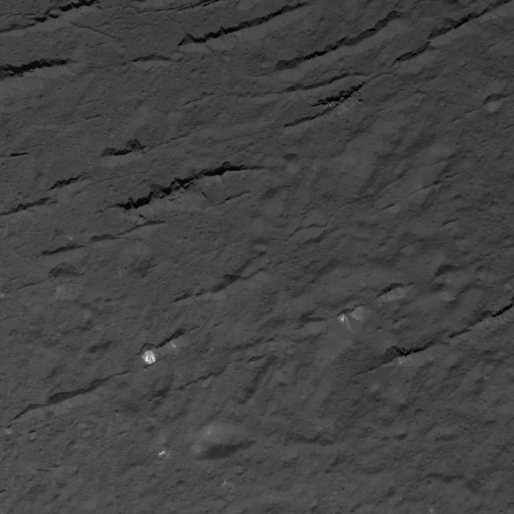 Fractures Across Occator Crater's Floor