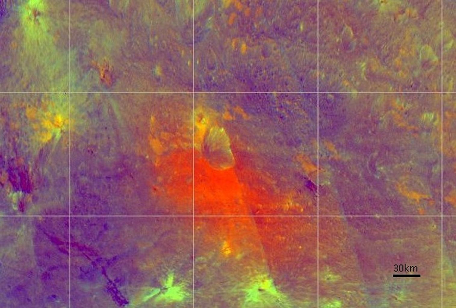 Different Shades of Vesta (False-Color)