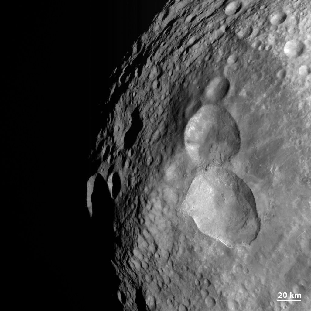 An Impact Structure Resembling a Snowman