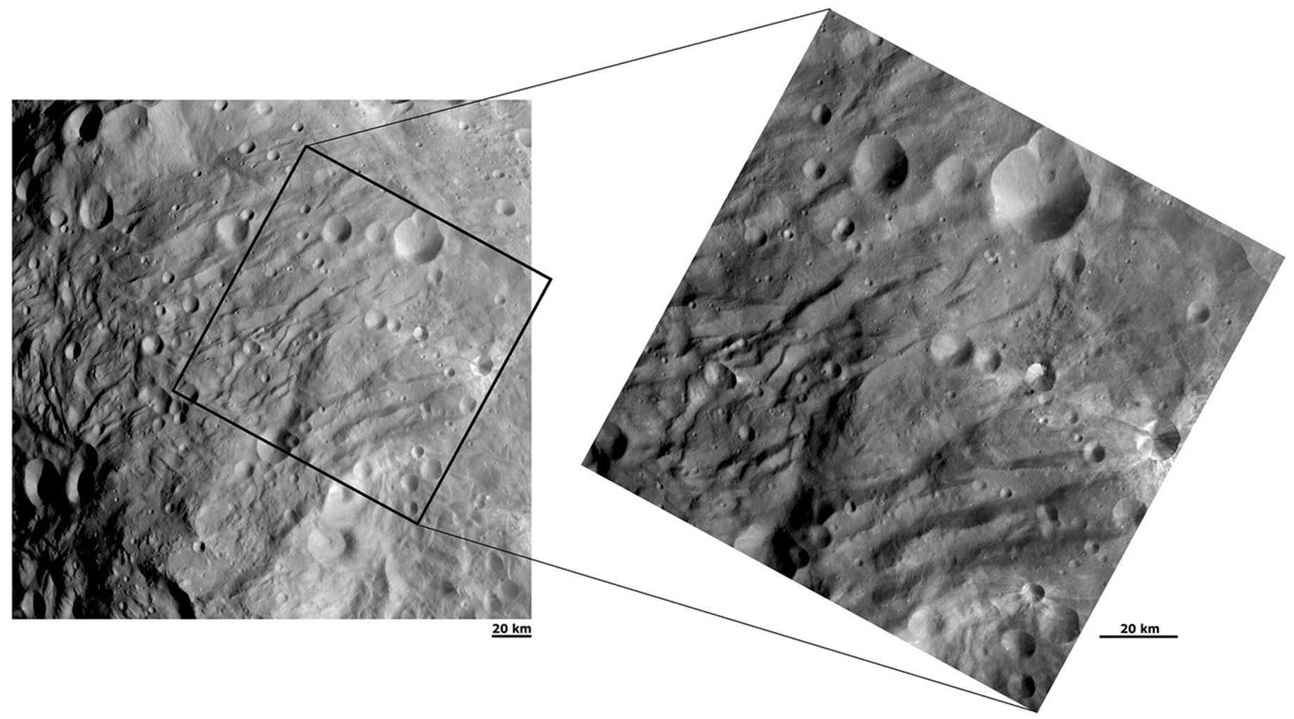 Closing in on the Wrinkles and Grooves at Vesta's South Pole