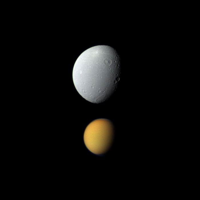 Titan and Dione