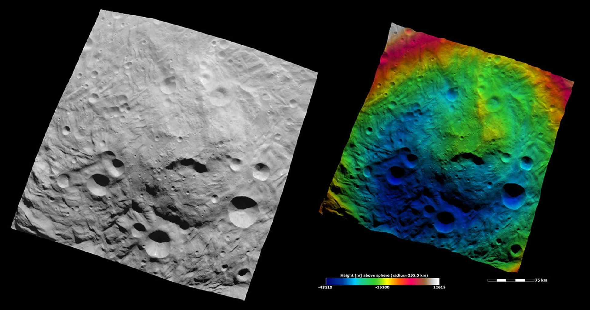 Topography of Vesta's South Polar Region III