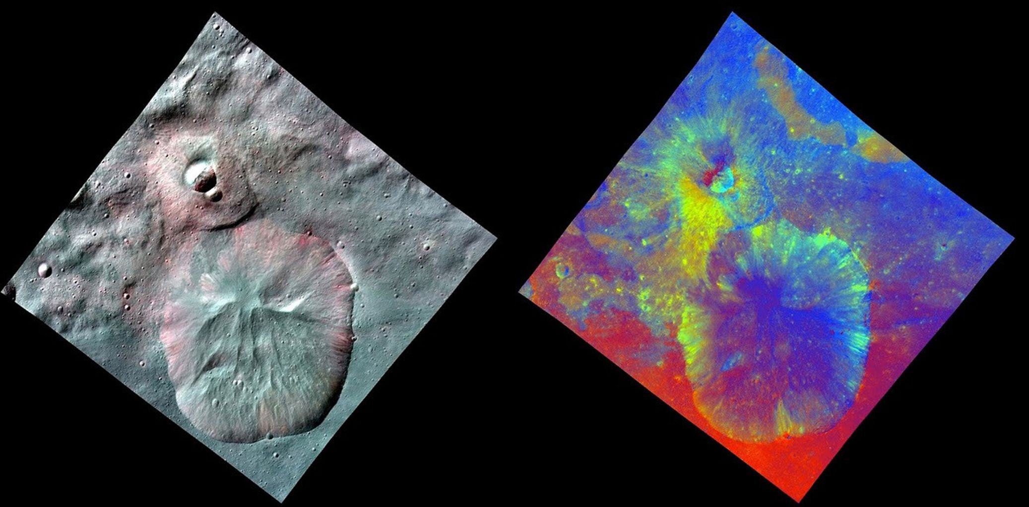 A Comparative View of Terrains on Vesta