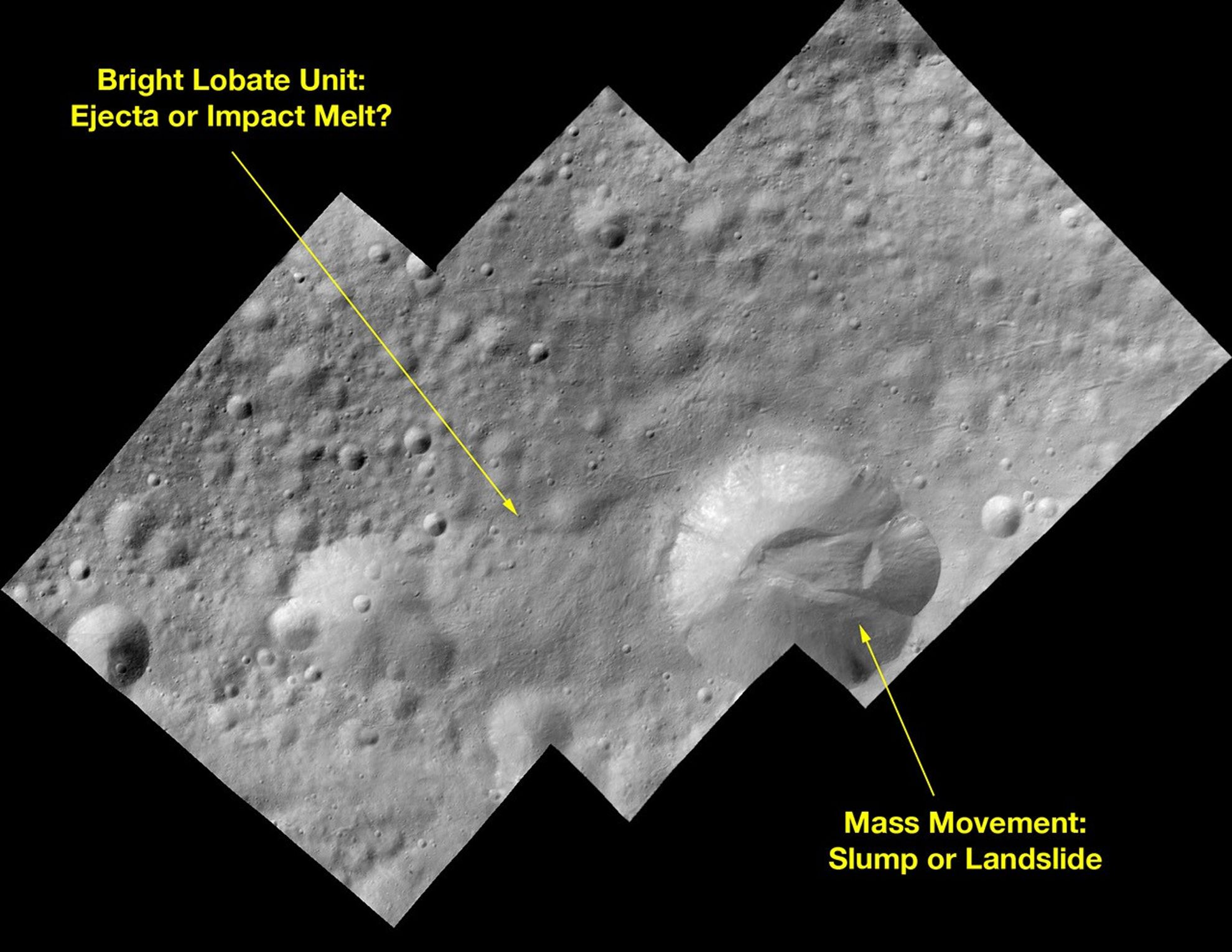 Bright-Rayed Crater on Asteroid Vesta