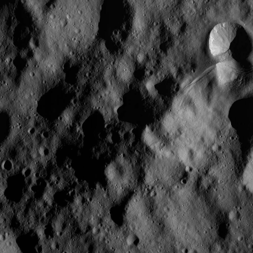 Dawn Orbiting Over Vesta