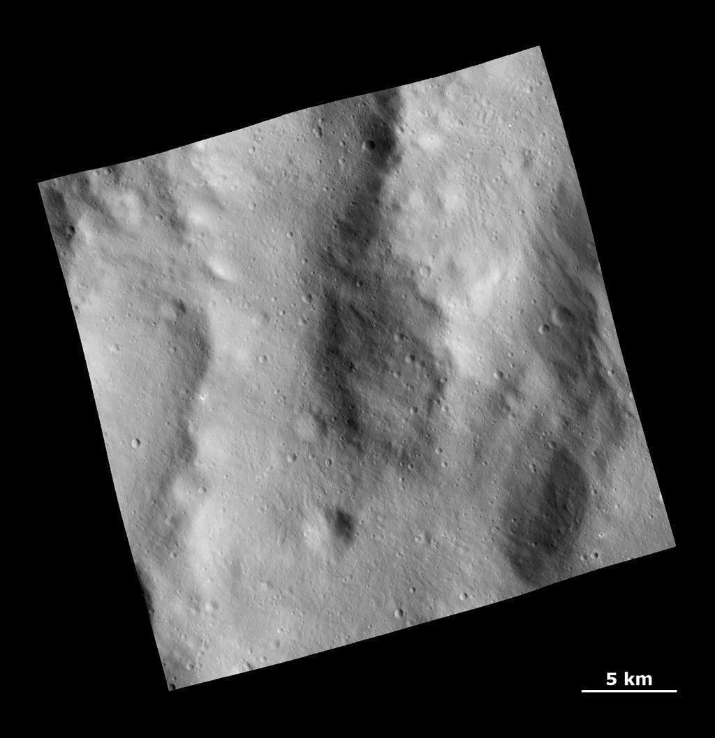Rough Topography in the Rheasilvia Basin