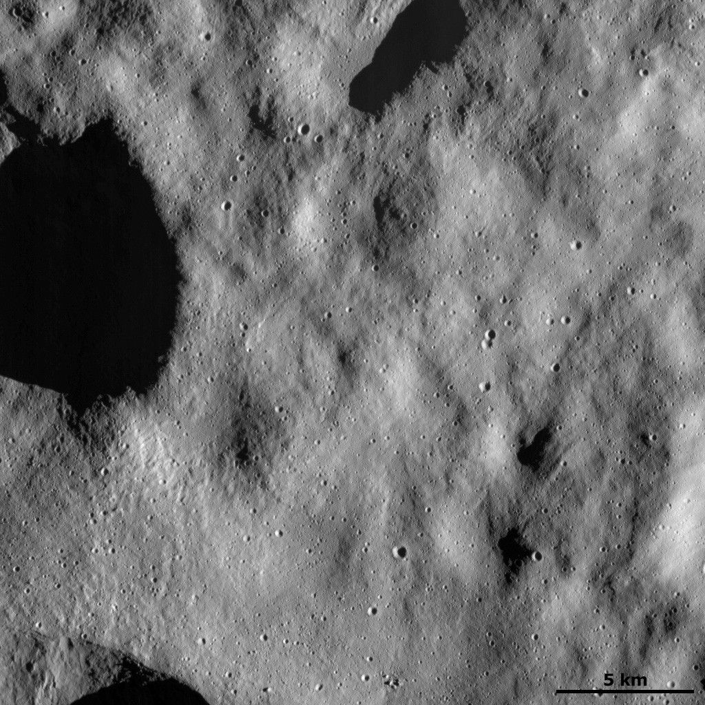 Dust-covered Surface with Fresh Small Craters