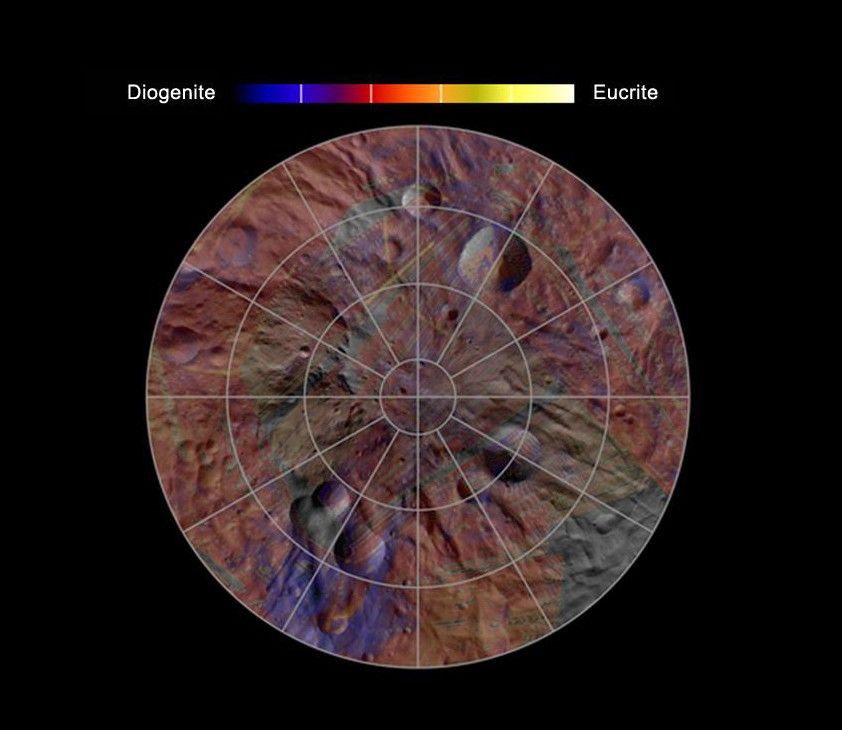 Mineral Diversity at Vesta's South Pole