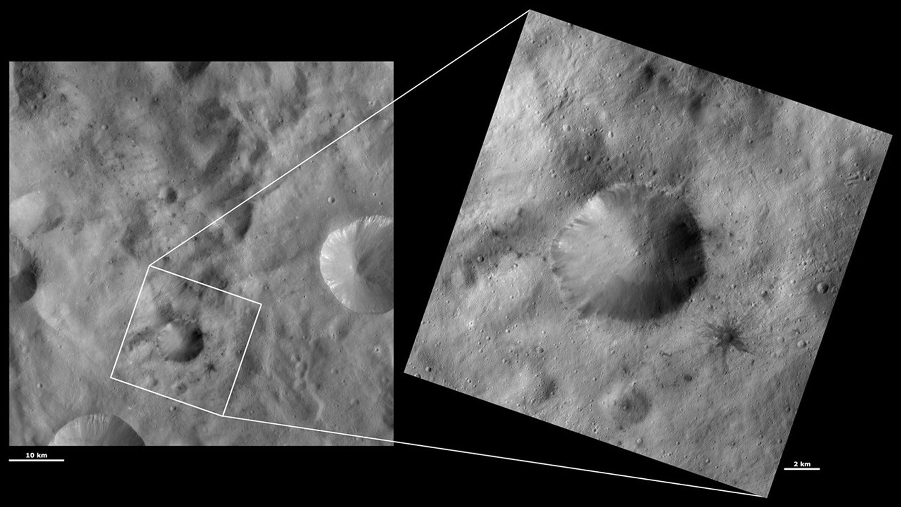 HAMO and LAMO Images of Laelia Crater