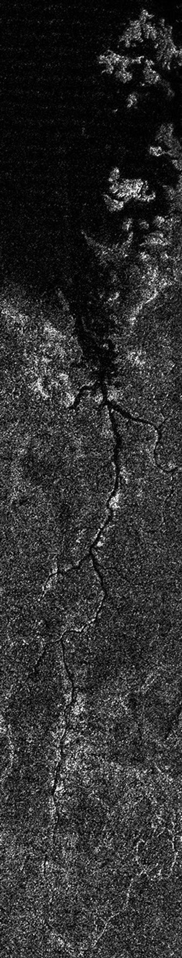 A vast river system on Saturn's moon Titan
