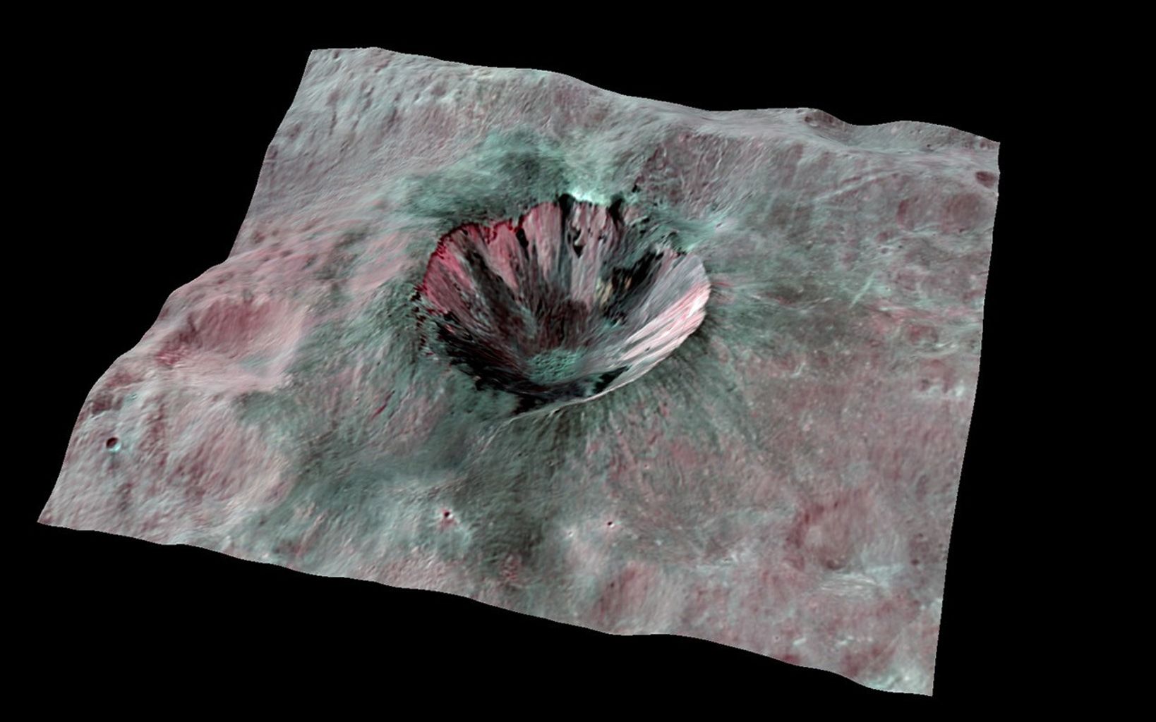 3-D View of Dark-Stained Cornelia