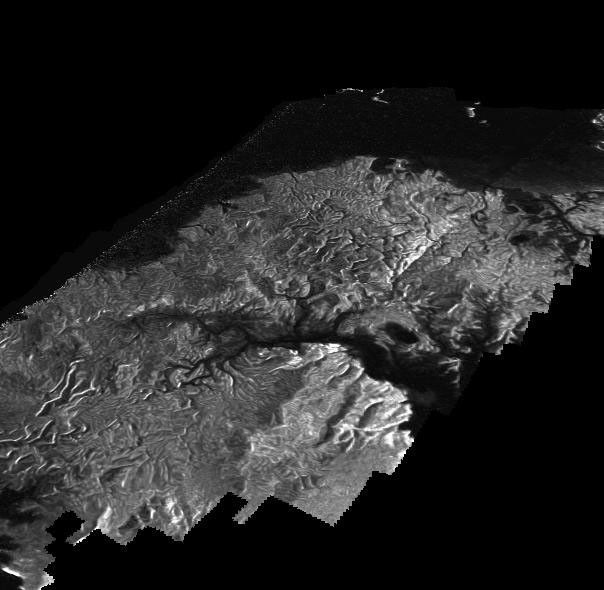 Radar image of Titan's Kraken Mare