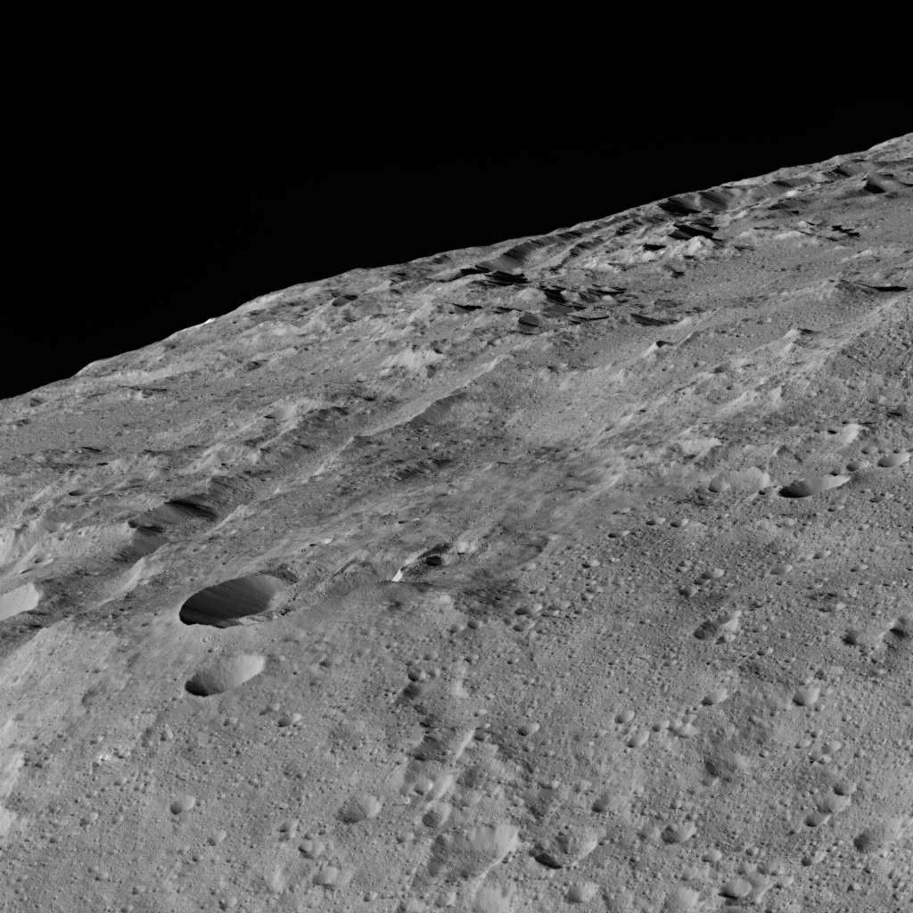 Dawn LAMO View Around Gerber Catena, Ceres