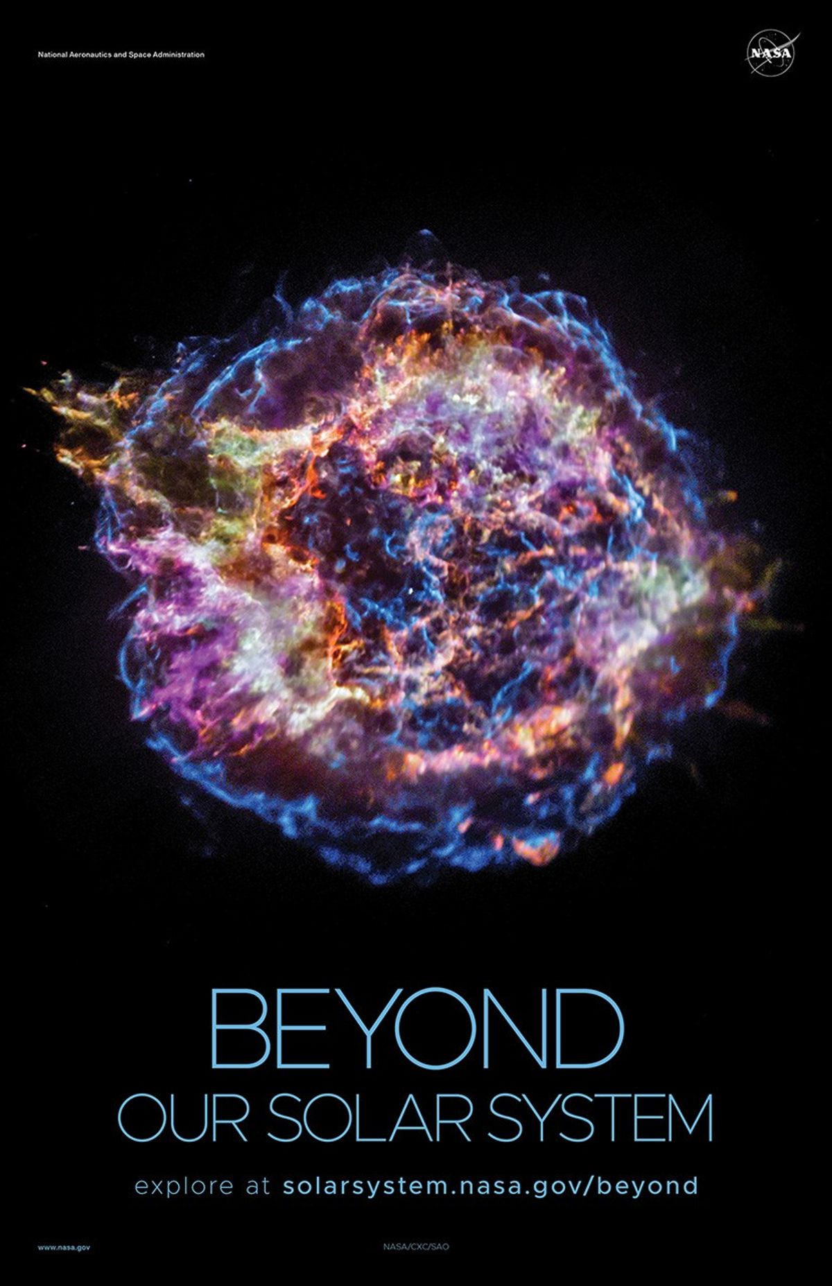 Colorful cloud of cosmic gas.