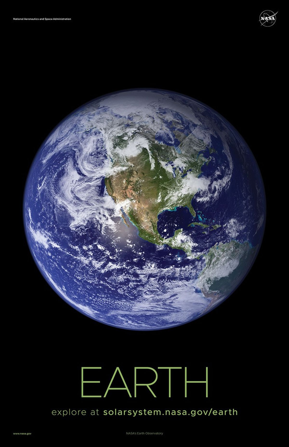 Full disk view of Earth from space.
