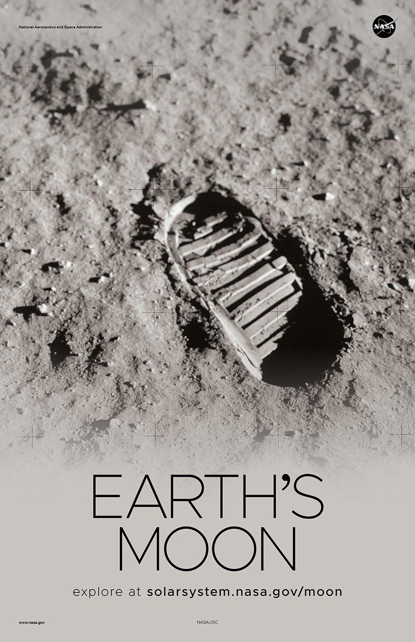 Earth's Moon Poster - Version I - NASA Science