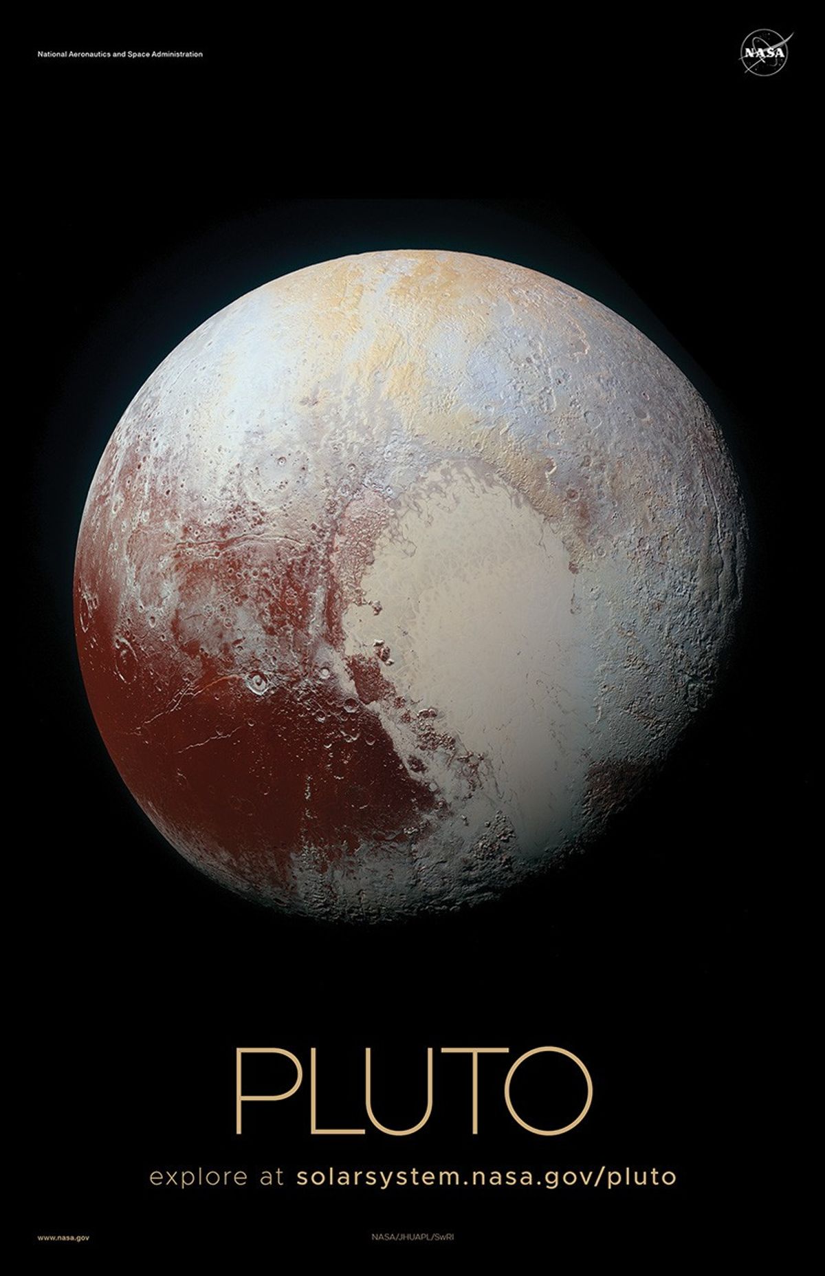 
			Pluto Poster - Version C - NASA Science			