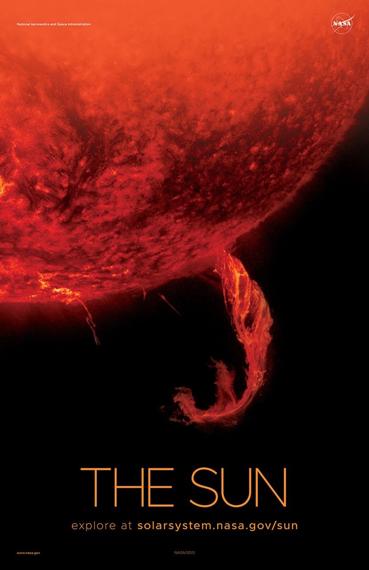 Coronal loop erupting like a handle from the Sun.