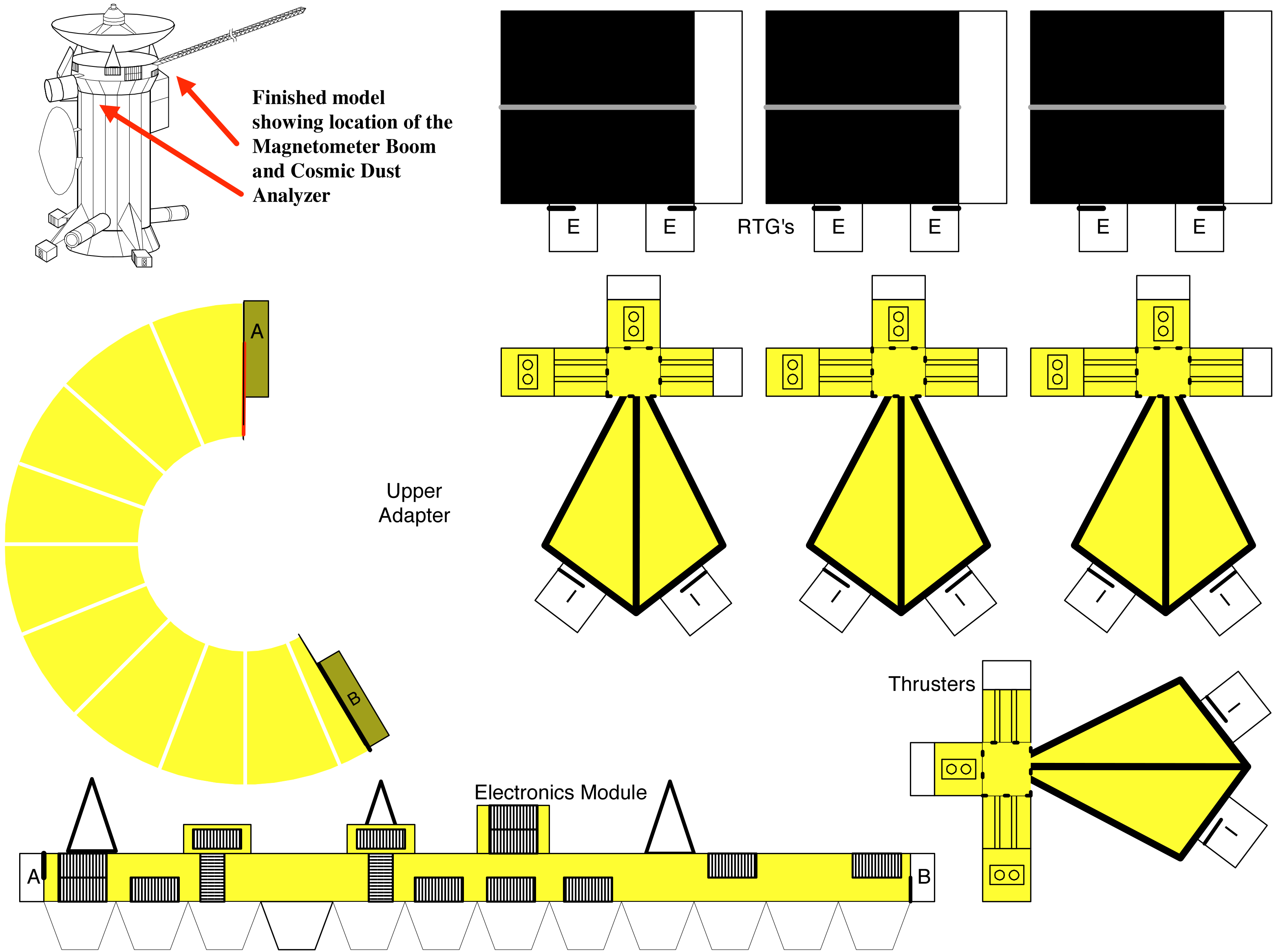 Printable paper model