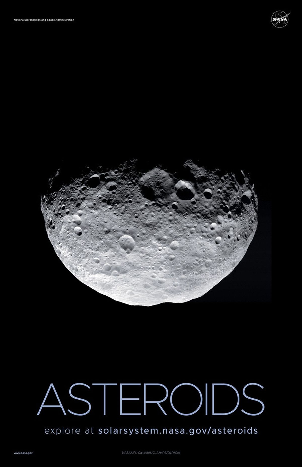 A movie-style asteroid poster.