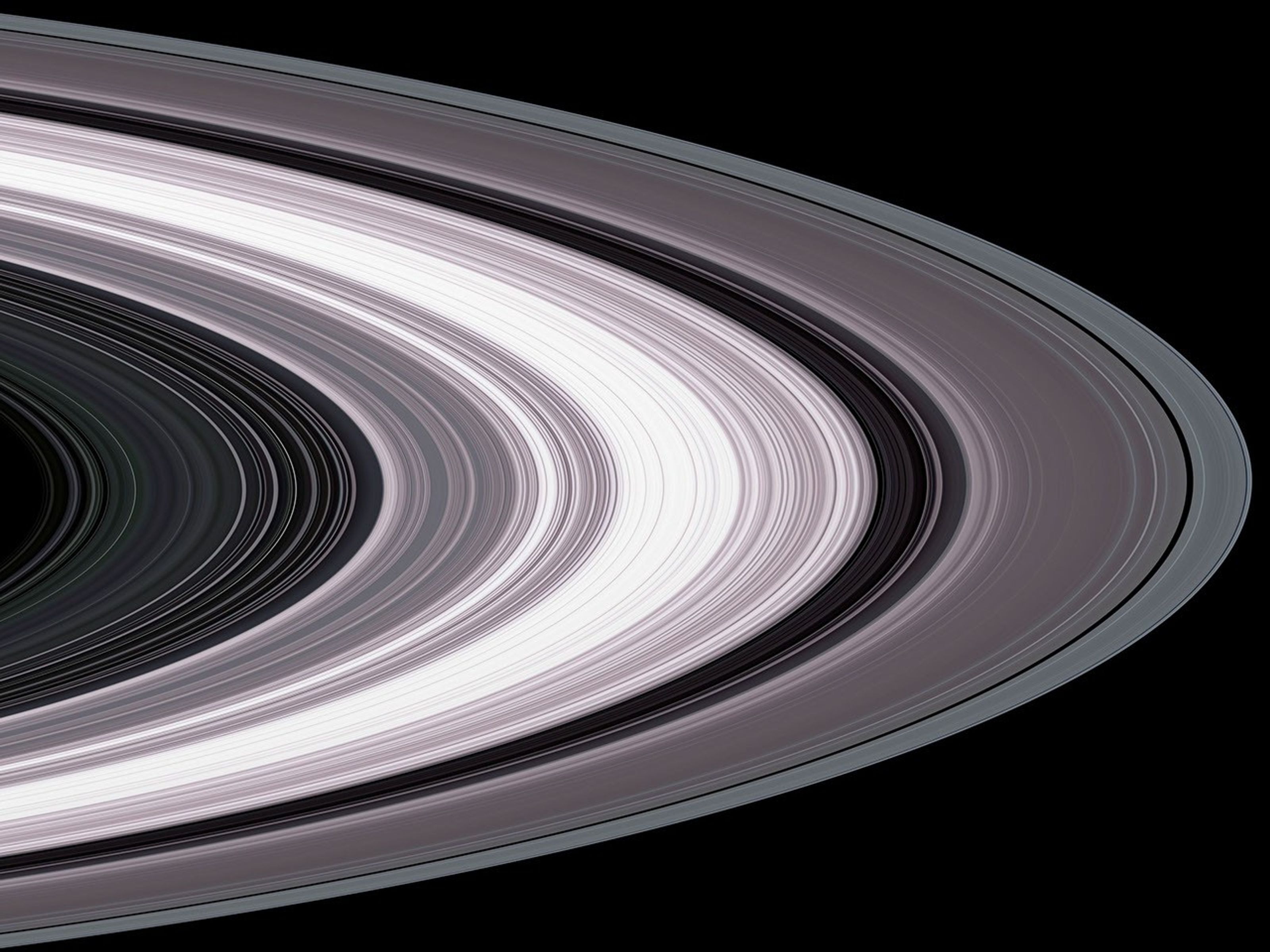 Saturn ring particles