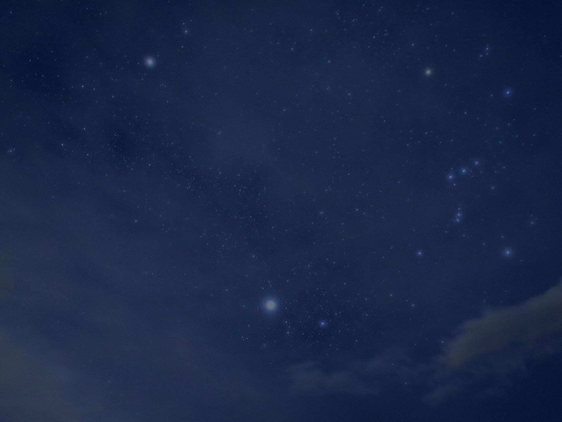 image of stars in a dark blue sky
