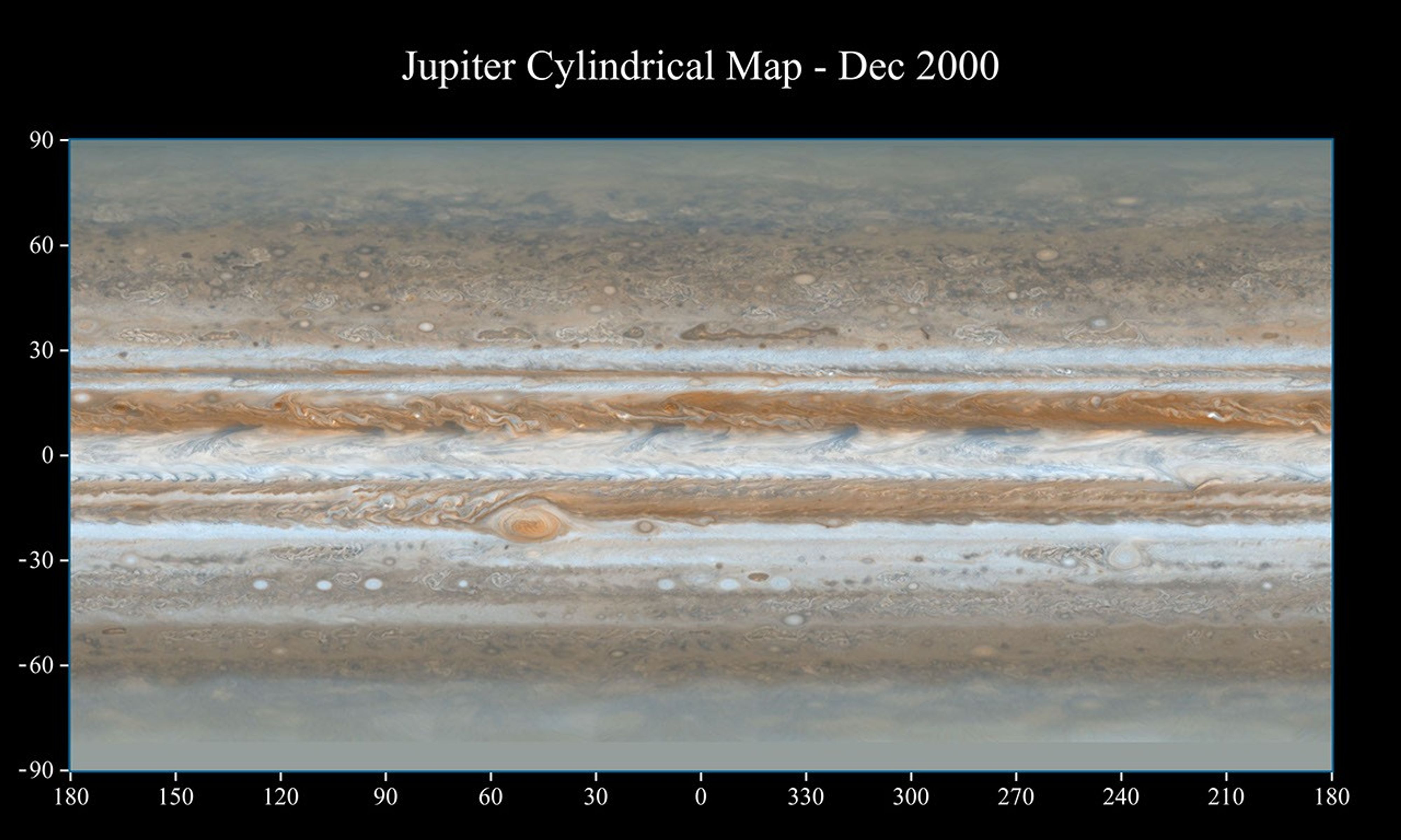 Map of Jupiter