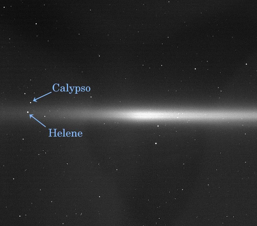 E-Ring with Calypso and Helene