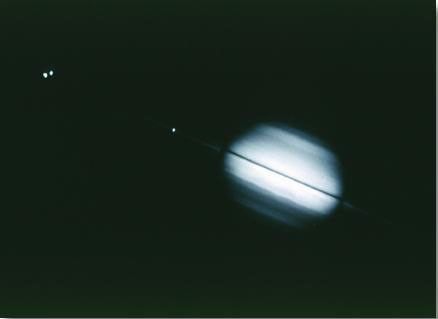 Saturn's Rings Edge-On