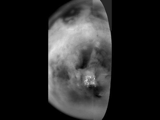 Titan's Mottled Surface