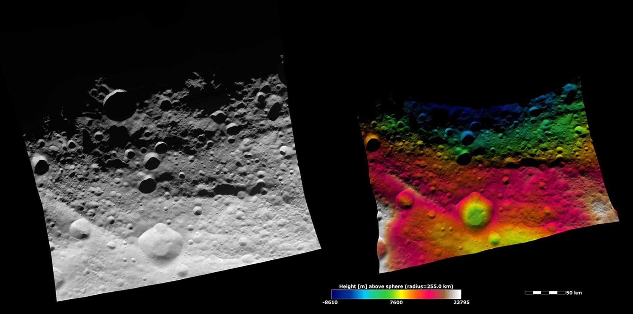 Topography of Vesta's Equatorial Region I