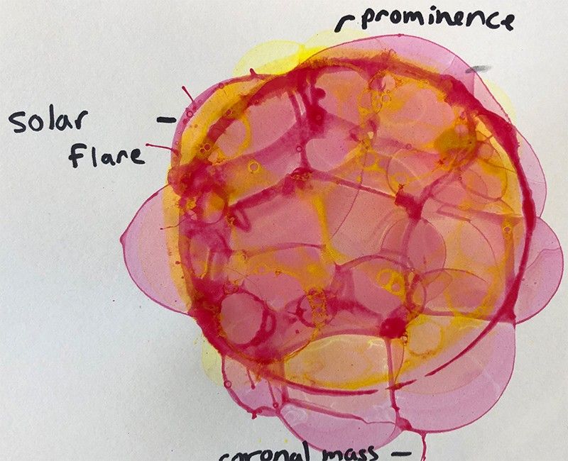 A solar image created with art.