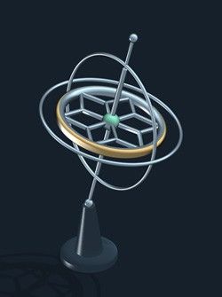 A mechanical gyro.