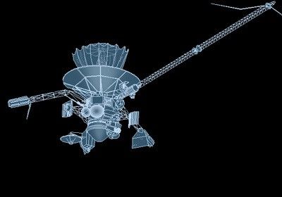 A drawing of the Galileo spacecraft. Click image for labeled version.