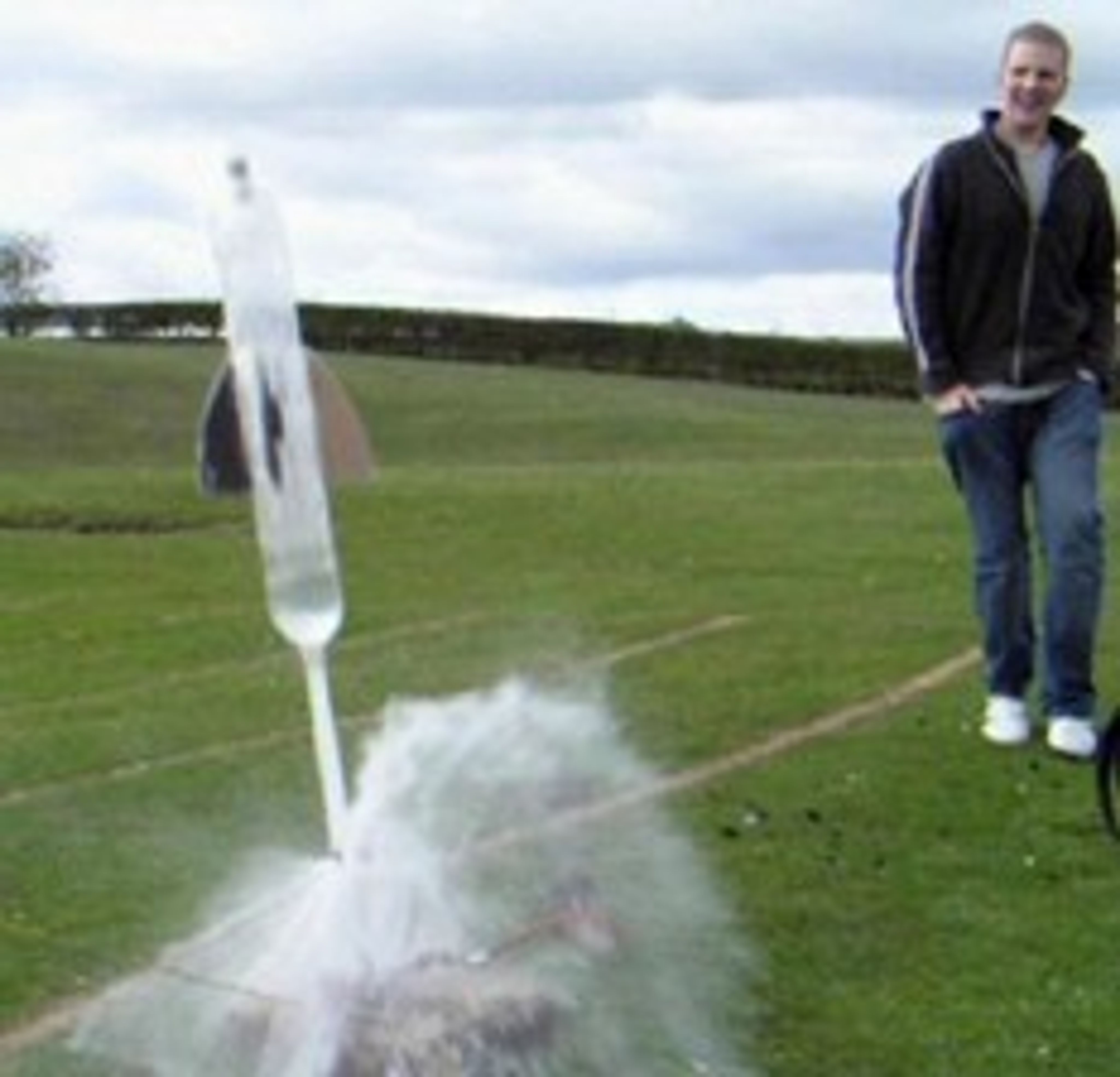 toy water-bottle rocket