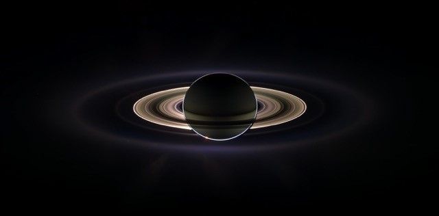 Backlit Saturn