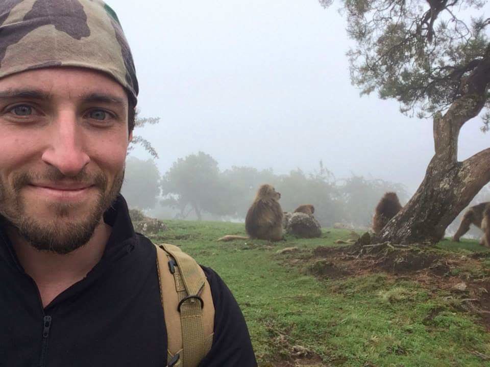 In the Simien Mountains of Ethiopia