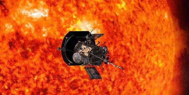 parker solar probe at sun
