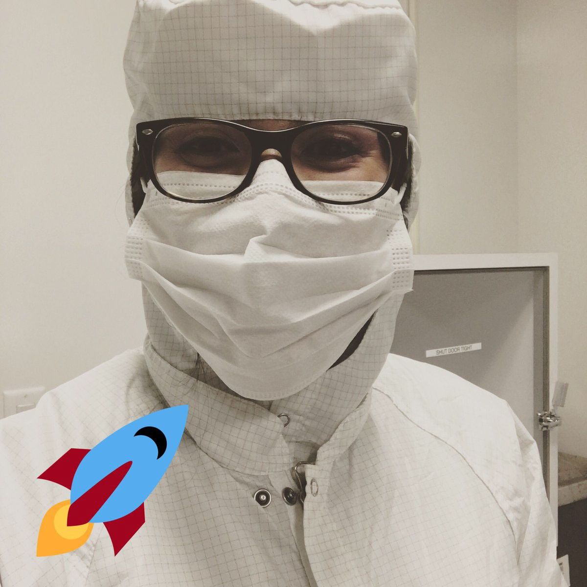 Christina in the clean room