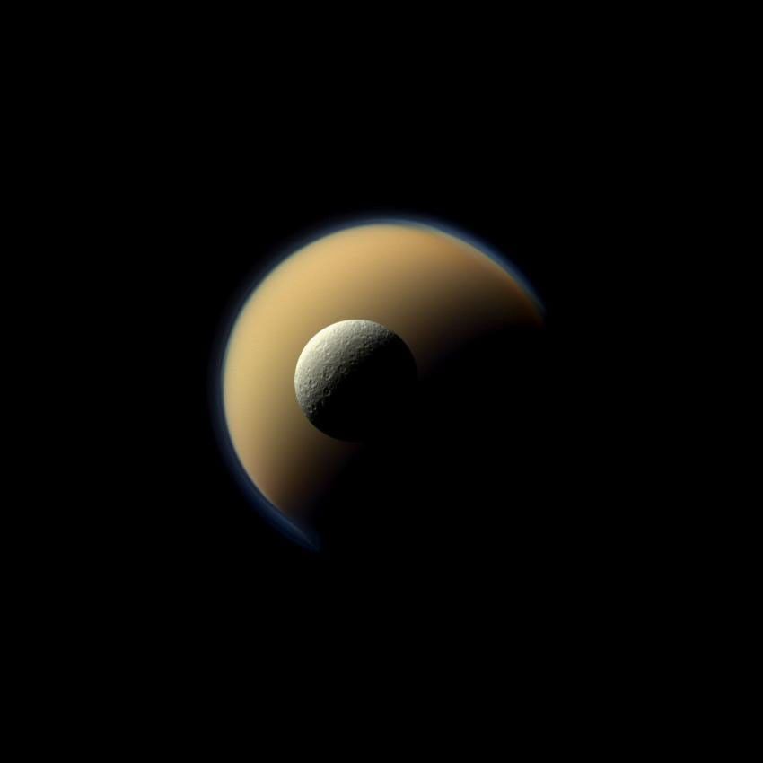 Rhea and Titan